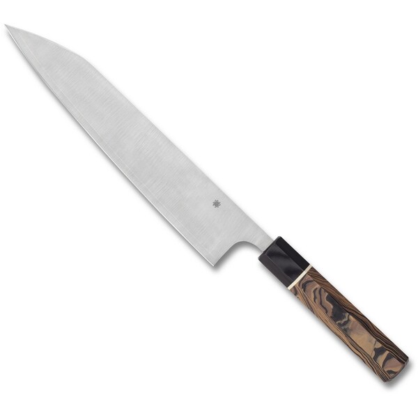 Spyderco 2024 Spyderco Murray Carter, Gyuto 10.13In., Burl G-10, Super Blue Steel W/ Sus 410 Laminate SPY-K19GPBNBK - main